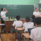 大宜味村立大宜味中学校にて総合教育の講話を行いました